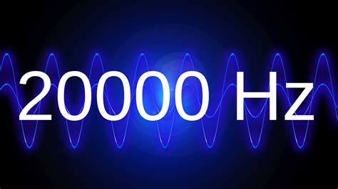 Sinusoidal signal from 20000hz to 20hz - sound effect