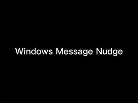 Windows 11 message nudge sound