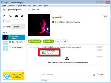 Skype start transfer sound