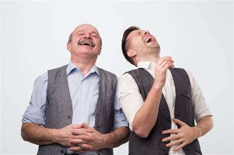 Two men laughing - sound effect