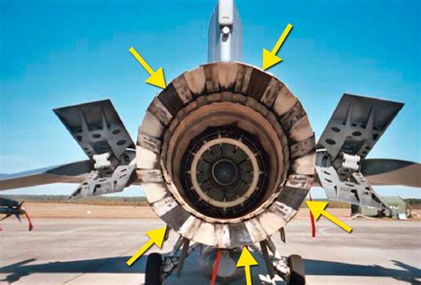 Fighter aircraft nozzles - sound effect