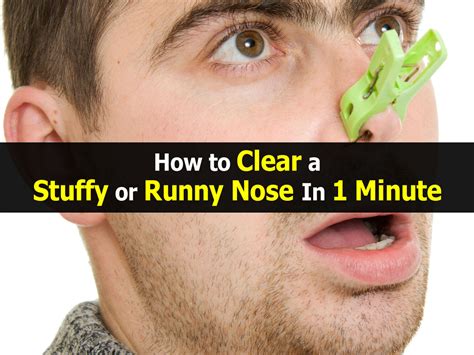 Runny nose, stuffy nose - sound effect