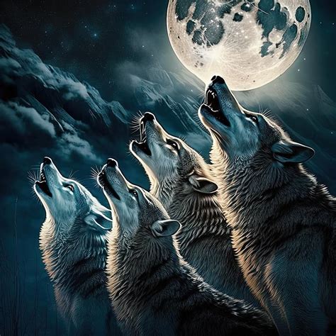 Howl of the wolf pack - sound effect