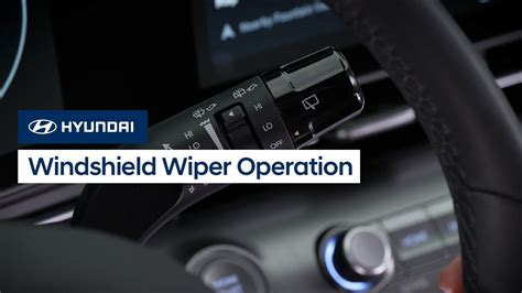 Wiper operation - sound effect