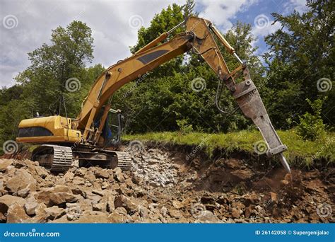 Bulldozer digs the ground - sound effect