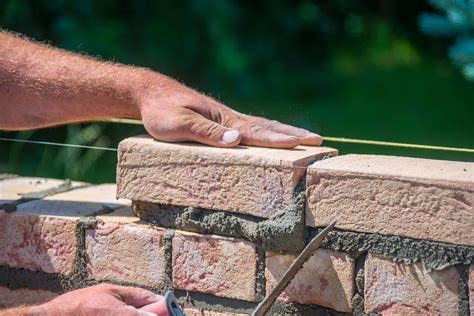 Building a brick wall - sound effect