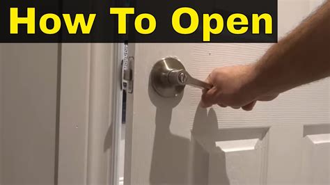 Opening the bathroom door, click - sound effect