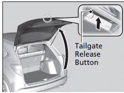 Opening and closing the tailgate - sound effect