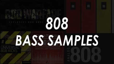 Bass samples: acoustic - sound effect