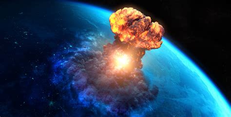 Powerful bomb explosion in space - sound effect