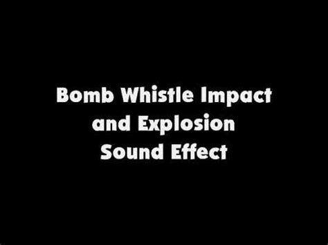 Bomb whistle and explosion - sound effect