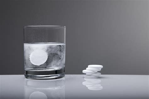 Antacid tablets sizzle when dissolved in water - sound effect