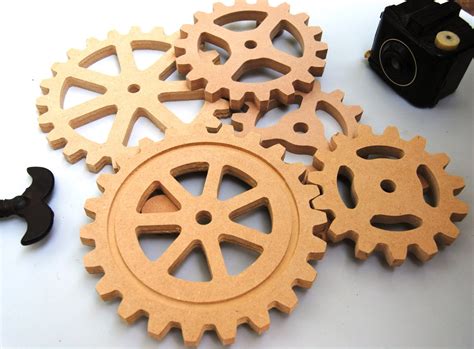 Large wooden gears (gear) - sound effect