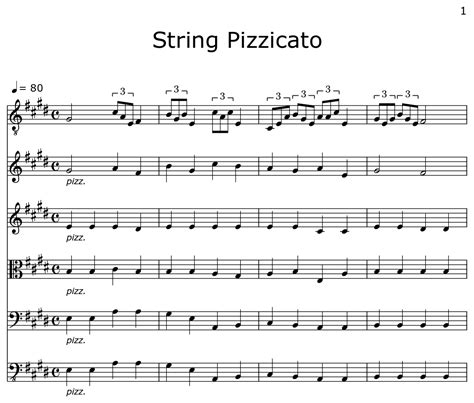 Sound string instrument (pizzicato)