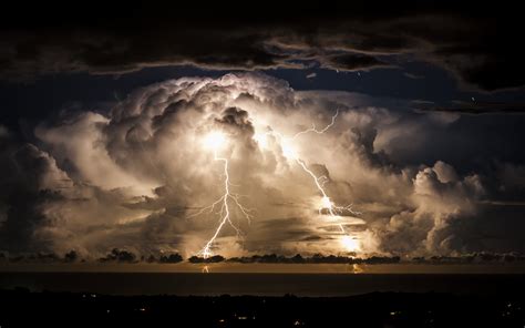 Thunderstorm with light rain - sound effect