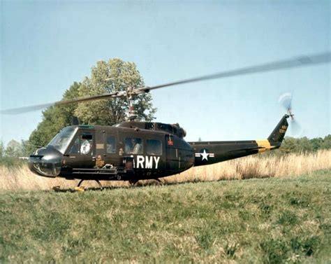 Bell uh-1d helicopter taking off - sound effect