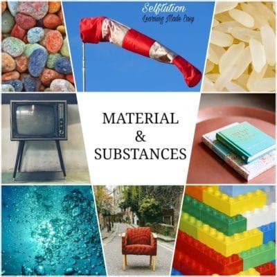 Materials, substances sound effects