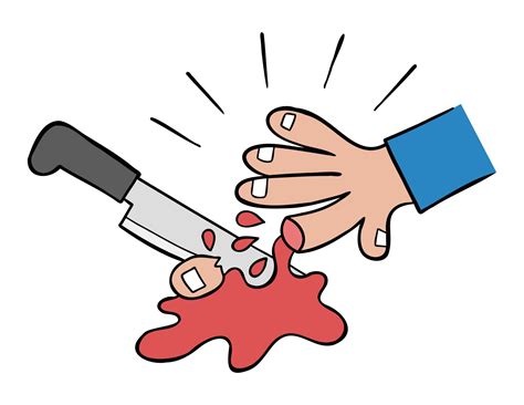 Cutting off fingers with a knife - sound effect