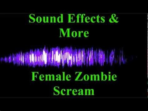 Zombie scream sound (echo effect)