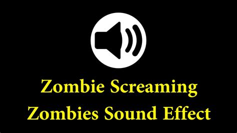 Zombie scream sound with echo effect (2)