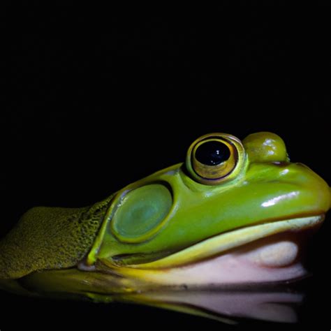 Frogs croak at night, against the background of a cicada - sound effect