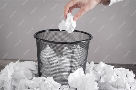 Paper is crumpled and crumpled, paper is thrown into trash - sound effect