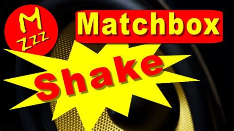 Matchbox shake - sound effect