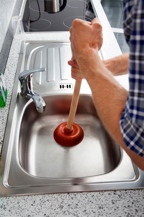 Plunger cleaning a clogged sink - sound effect