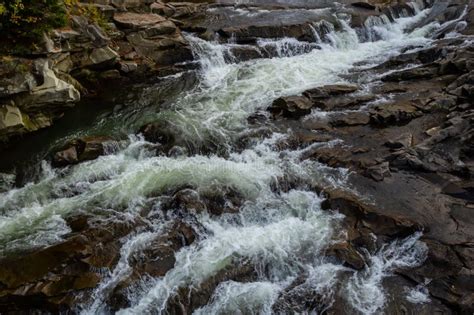 Fast mountain water rapids - sound effect