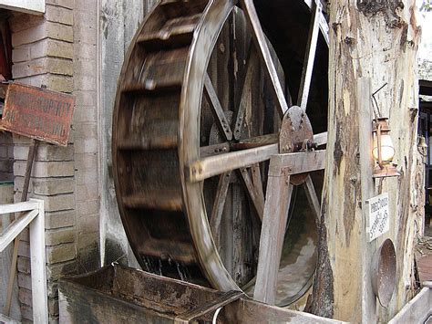 Water wheel is spinning - sound effect