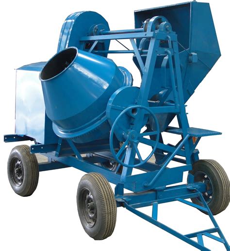 Cement is mixed in a concrete mixer - sound effect