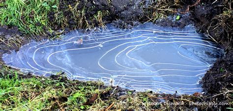 Steps on an icy puddle - sound effect