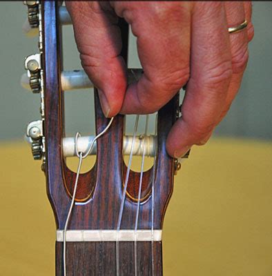 Acoustic guitar tuning nylon strings - sound effect