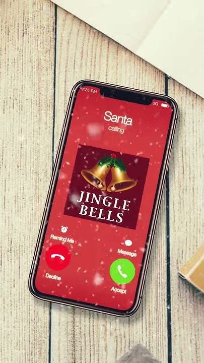 Ringtone jingle bells on the phone - sound effect