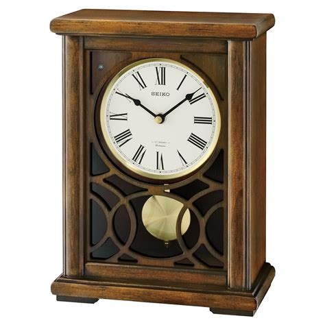 Mantel clock with pendulum is ticking - sound effect