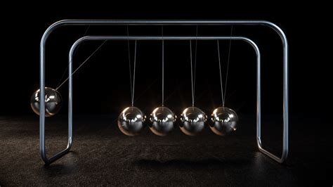 Two iron balls collide (newton's pendulum) - sound effect