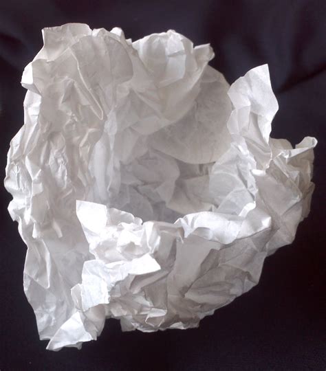Sheets of paper are crumpled - sound effect