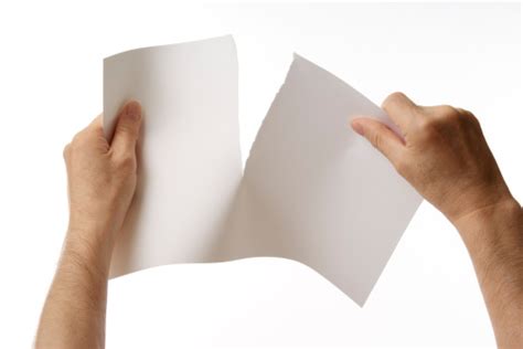 Tearing off a sheet of paper - sound effect