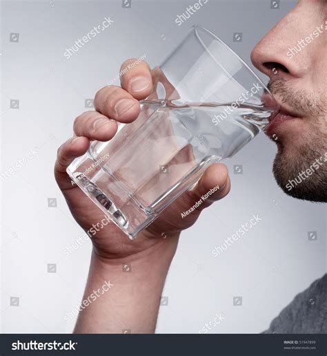 Man drinking water - sound effect