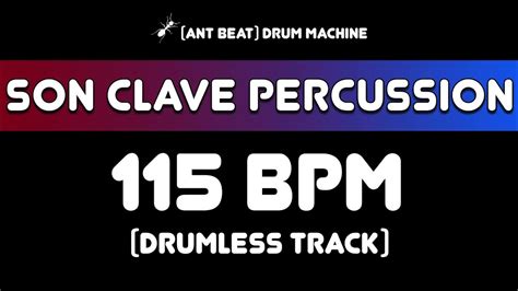 Sound of clave percussion drum (115 bpm)