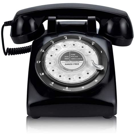 Dial a number on a rotary telephone - sound effect