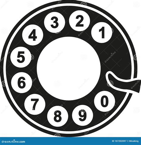 Dial a number on a rotary telephone - sound effect